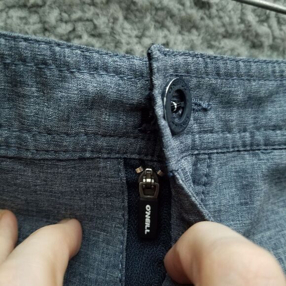 O'Neill Men's 28 Hybrid Blue-Gray Bermuda Shorts 28" 9.25" 11" - Picture 4 of 11